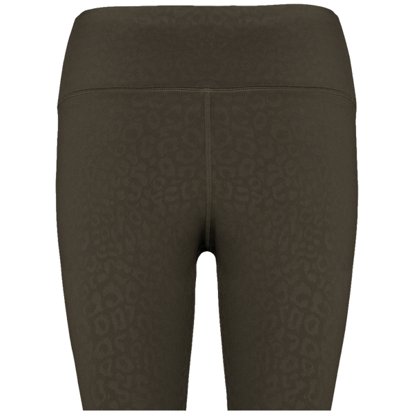 Legging ecoresponsable femme dos Dark Khaki Leopard