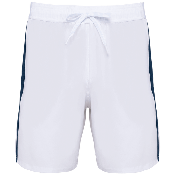 Short de padel bicolore homme plexus White / Sporty Navy