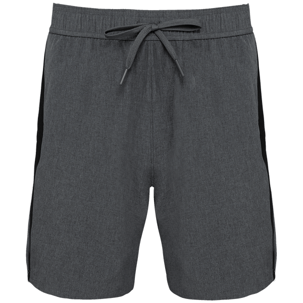 Short de padel bicolore homme plexus Marl Dark Grey / Black