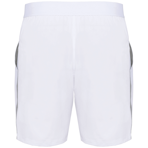 Short de padel bicolore homme dos White / Fine Grey