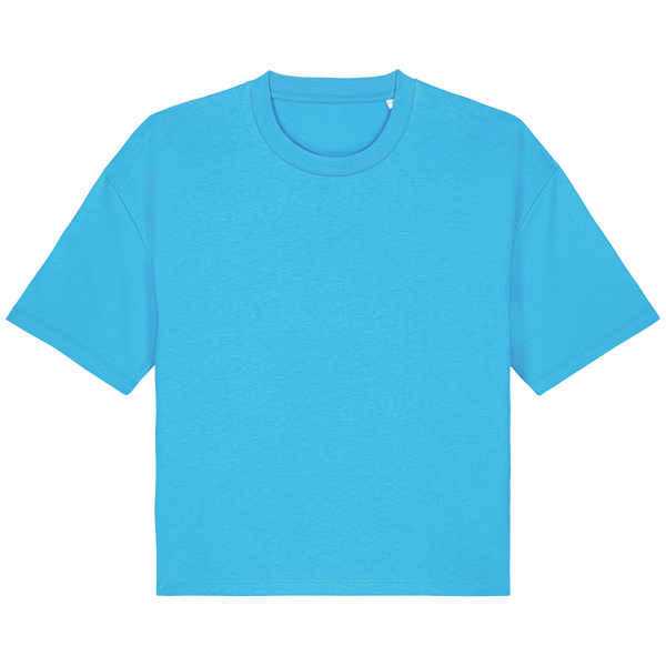 T shirt boxy femme stella nova plexus Aqua Blue