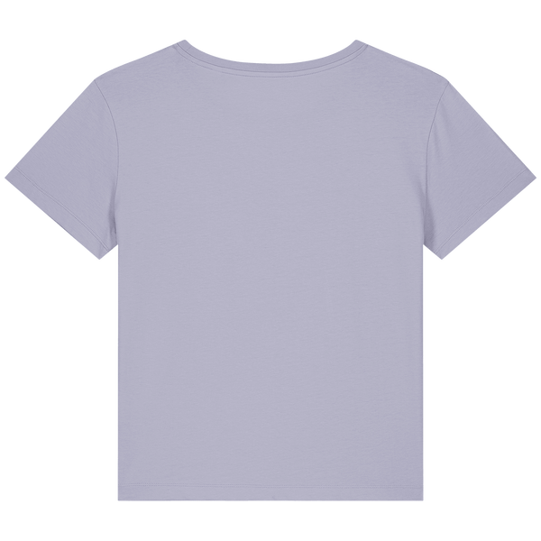 T shirt femme col rond mid light stella serena dos Lavender