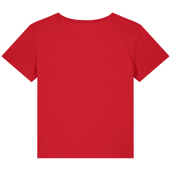 T shirt femme col rond mid light stella serena dos Red