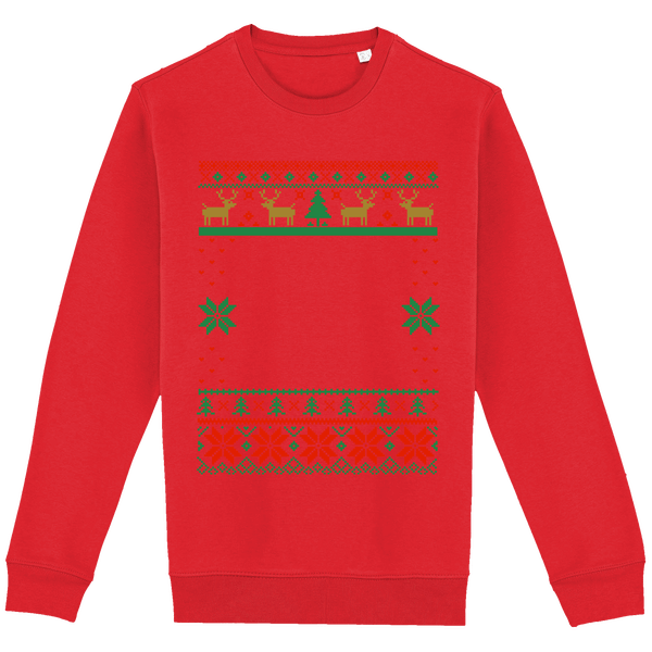 Pull Moche De Noël Grand Format Renne Poppy Red