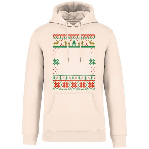 Sweat Moche De Noël Grand Format Renne Raw Natural