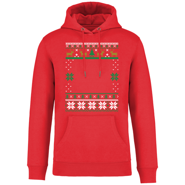 Sweat Moche De Noël Grand Format Renne Poppy Red