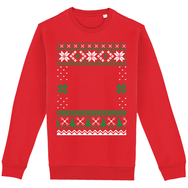 Pull Moche De Noël Grand Format Etoile Poppy Red