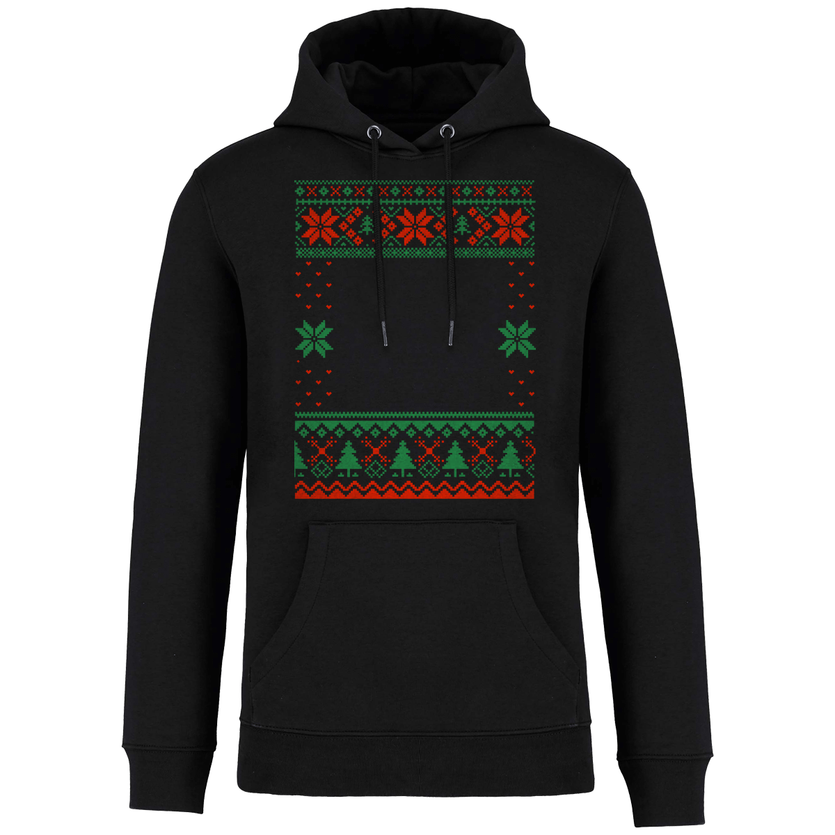 Sweat Moche De Noël Grand Format Etoile Black