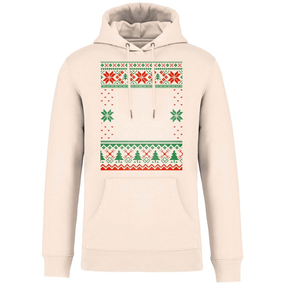 Sweat Moche De Noël Grand Format Etoile Raw Natural