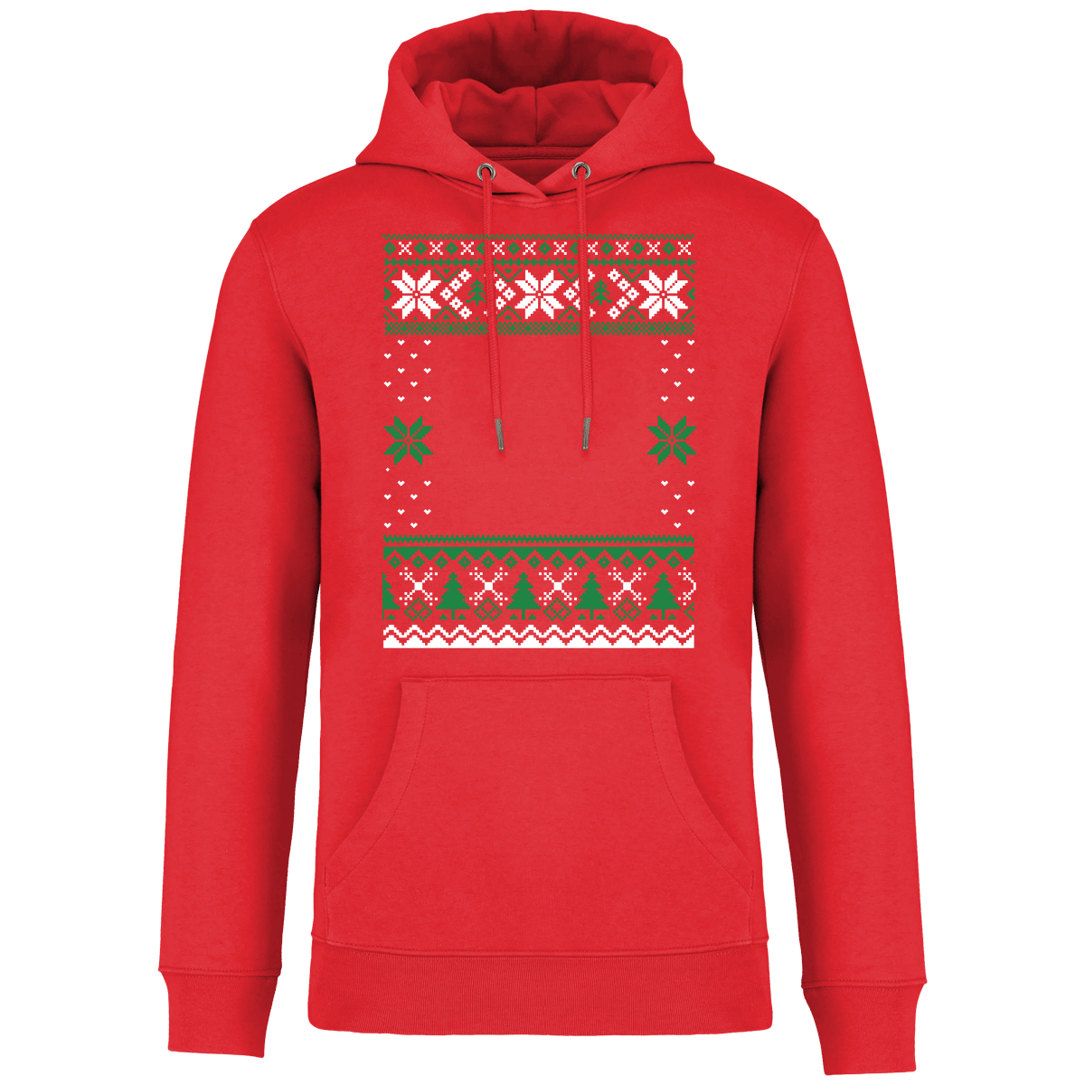 Sweat Moche De Noël Grand Format Etoile Poppy Red