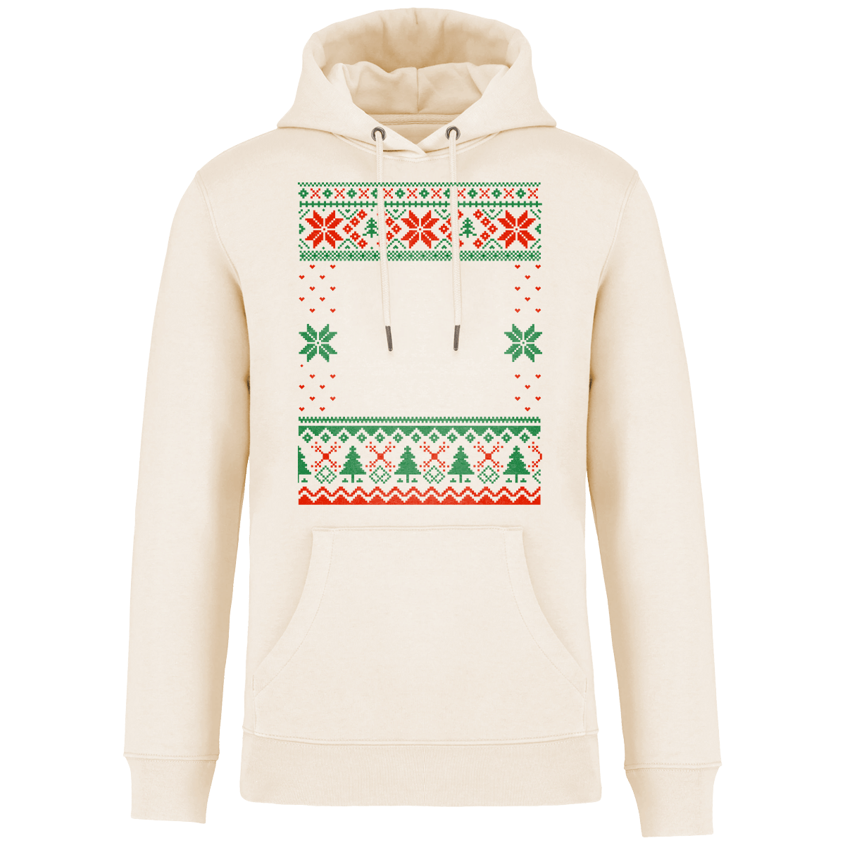 Sweat moche de noel grand format etoile plexus Ivory