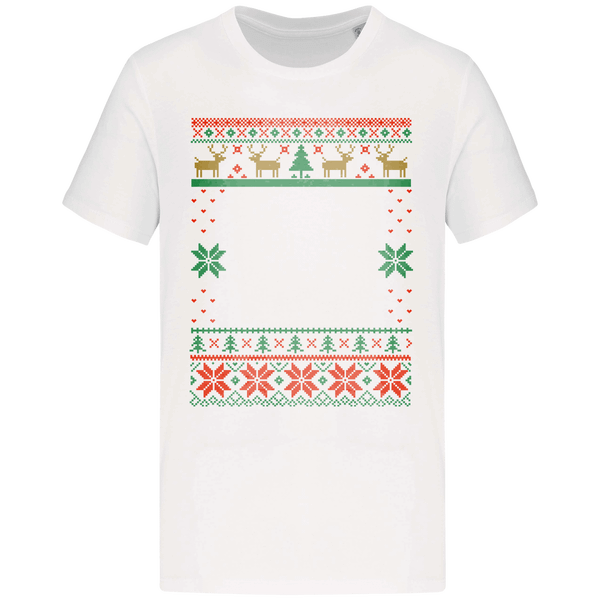 Ts moche de noel grand format renne plexus White
