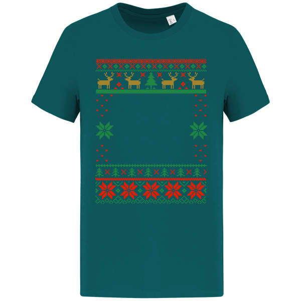 Ts Moche De Noël Grand Format Renne Peacock Green