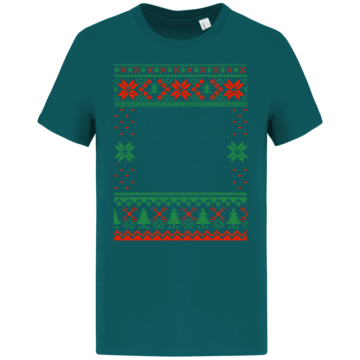 Ts Moche De Noël Grand Format Etoile Peacock Green