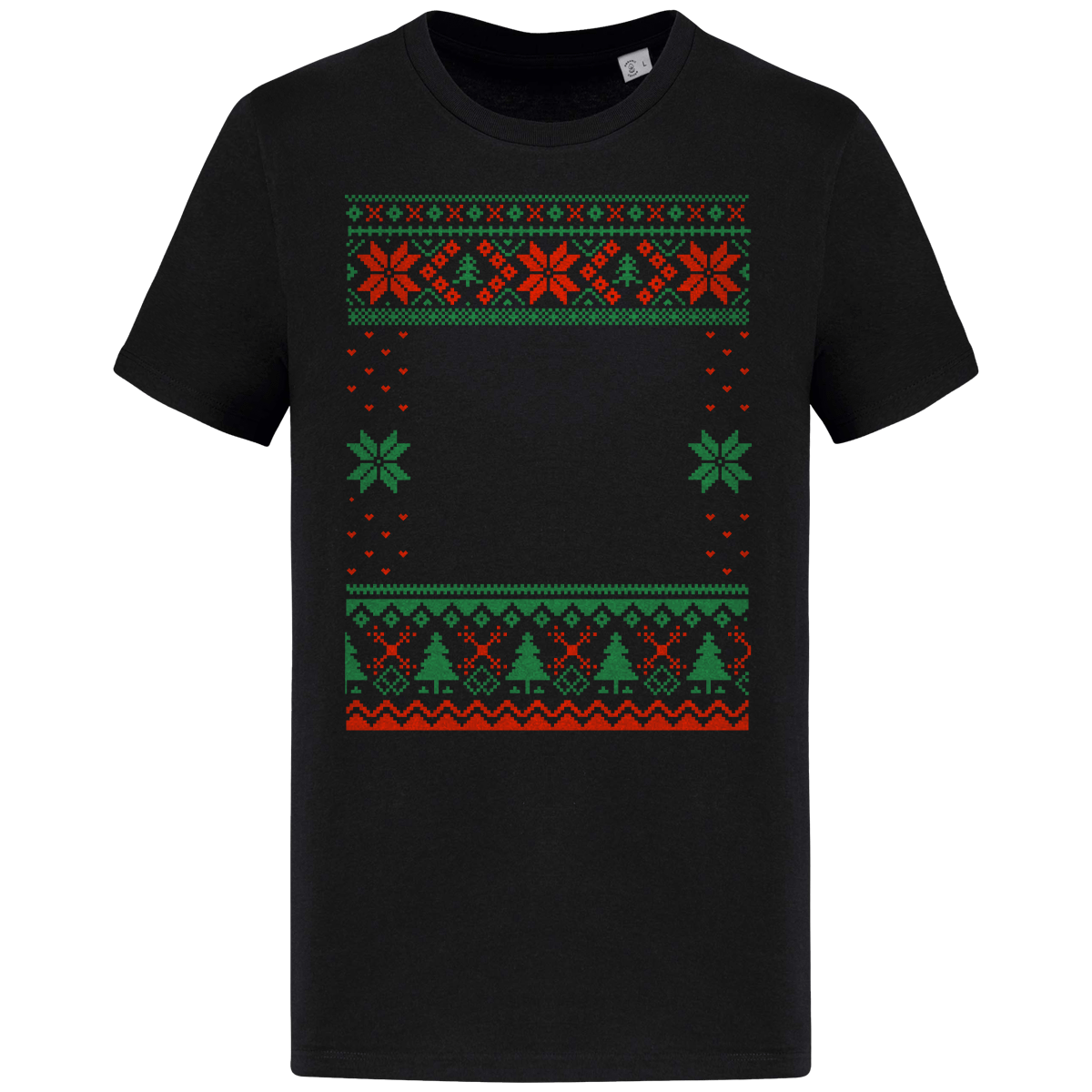 Ts Moche De Noël Grand Format Etoile Black