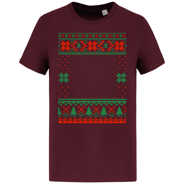 Ts Moche De Noël Grand Format Etoile Dark Cherry