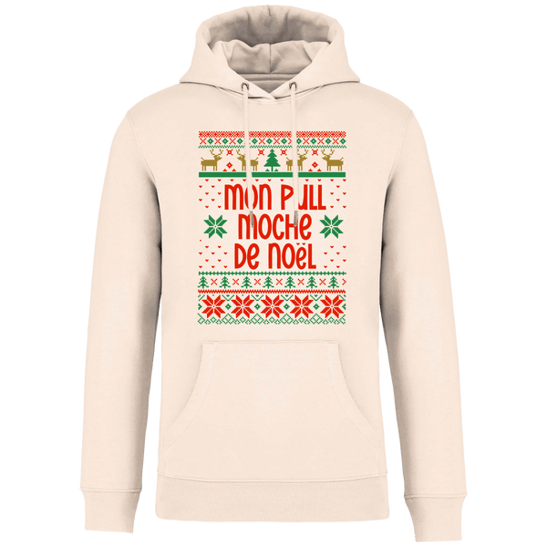 Le Sweat Moche De Noël Motif Renne Raw Natural