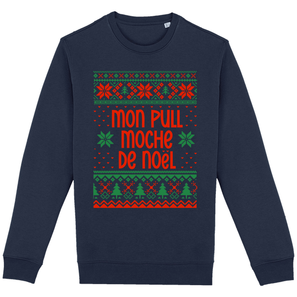 Le Pull Moche De Noël Motif Étoilé Navy Blue