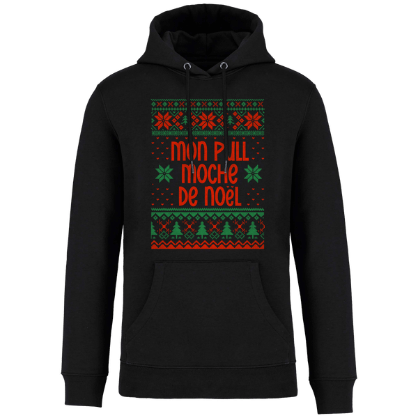 Mon Sweat De Noel Moche Motif Étoilé Black