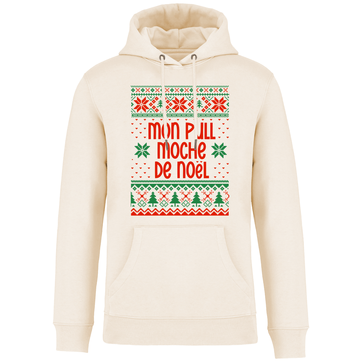 Mon sweat de noel moche motif etoile plexus Ivory