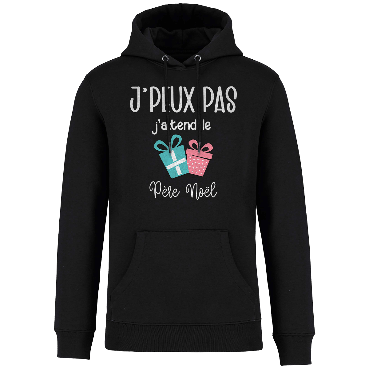 Sweat De Noël Je Peux Pas J Attend Le Père Noel Cadeaux Black