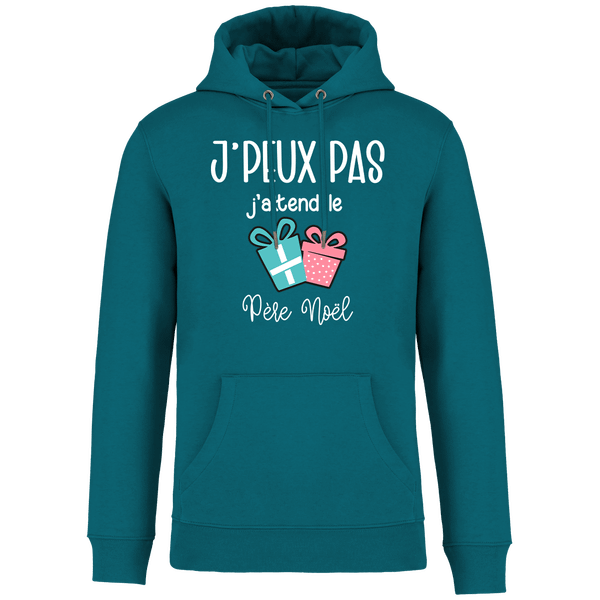 Sweat De Noël Je Peux Pas J Attend Le Père Noel Cadeaux Peacock Green