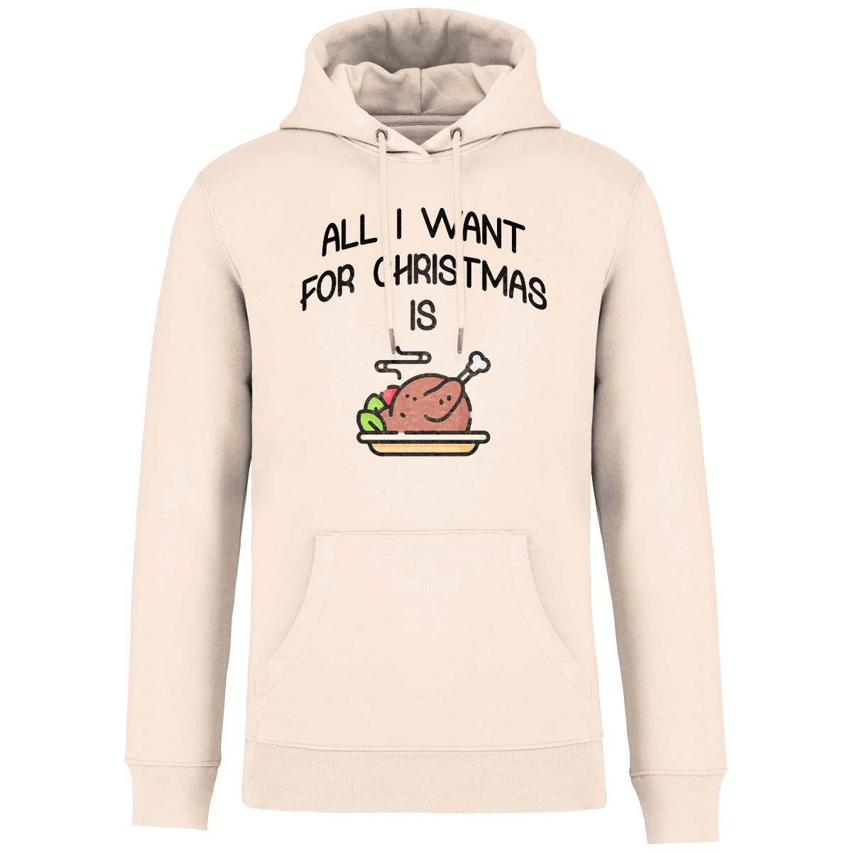 Sweatshirt De Noël Avec Motif All I Want For Christmas Is Food Raw Natural