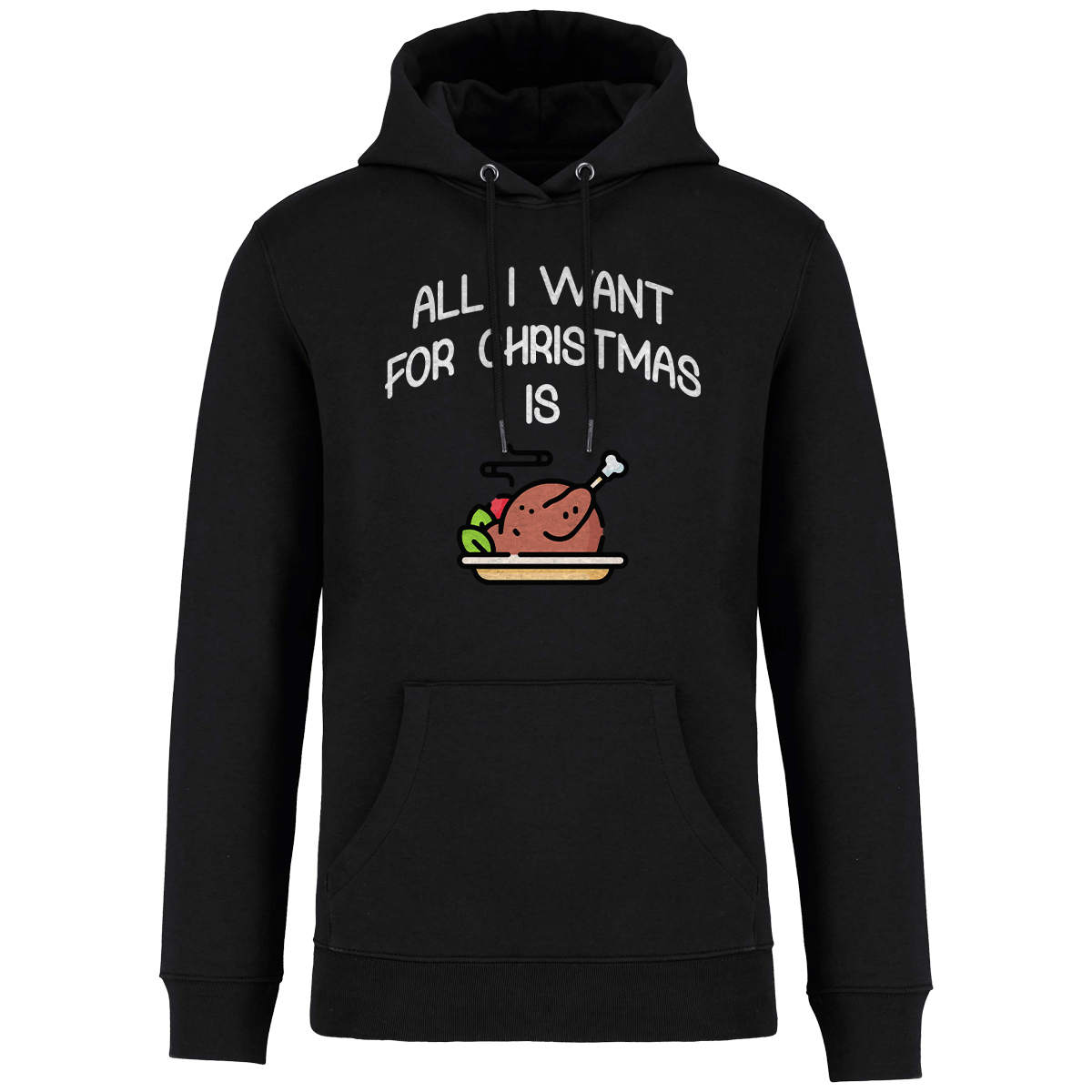 Sweatshirt De Noël Avec Motif All I Want For Christmas Is Food Black