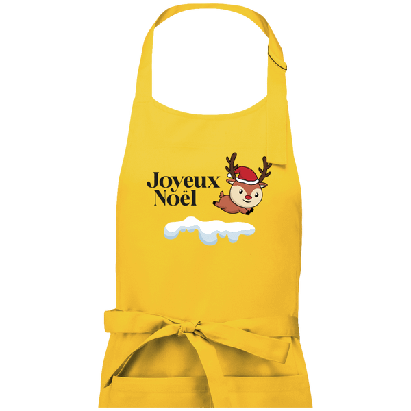 Tablier Joyeux Noël Reindeer Yellow
