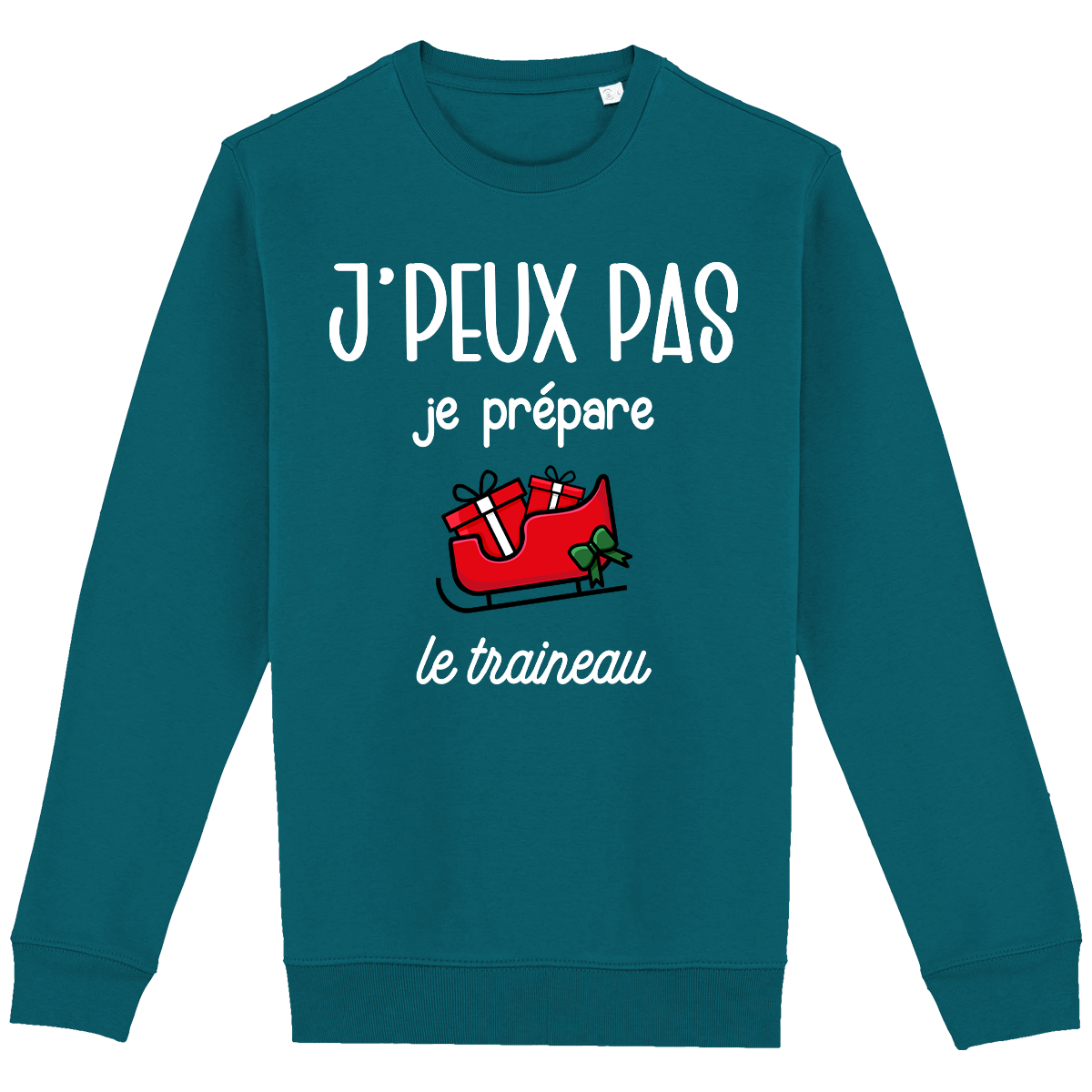 Pull Je Peux Pas Je Prépare La Hôte Classic Peacock Green