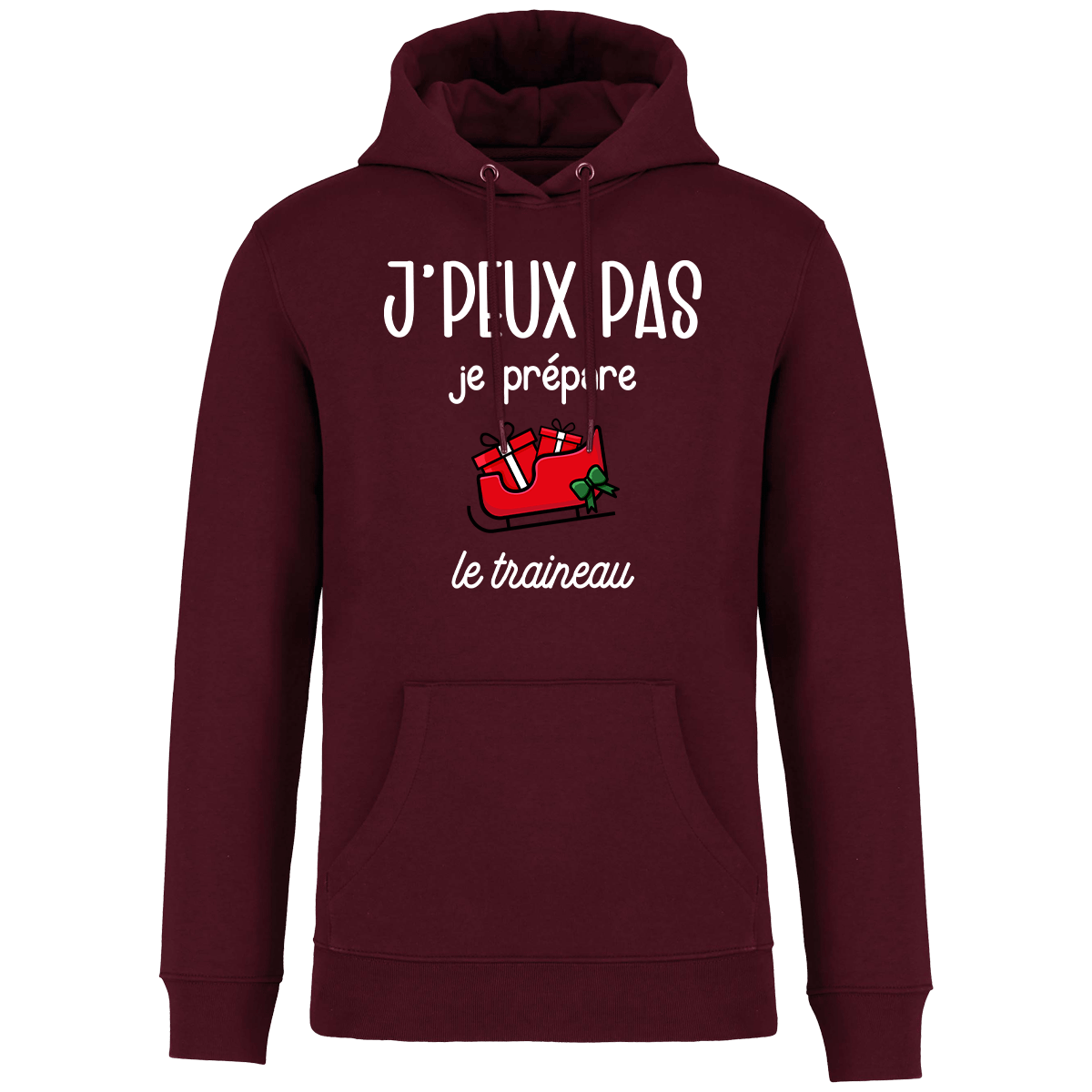 Sweat Je Peux Pas Je Prépare La Hôte Classic Dark Cherry