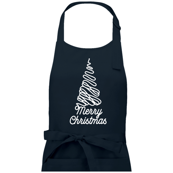 Tablier merry christmas sapin plexus Navy