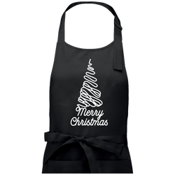 Tablier merry christmas sapin à personnaliser