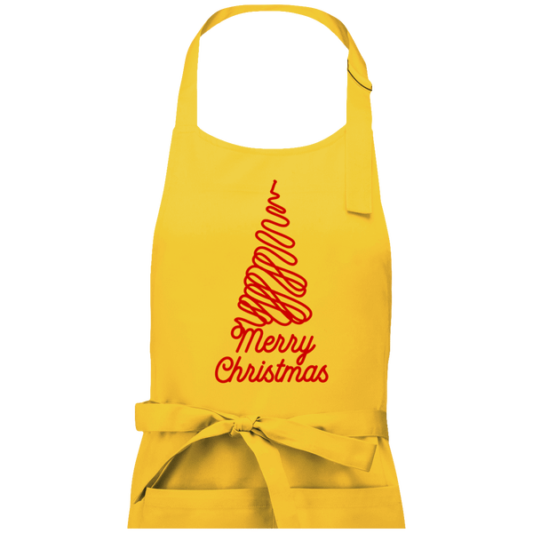 Tablier merry christmas sapin plexus Yellow