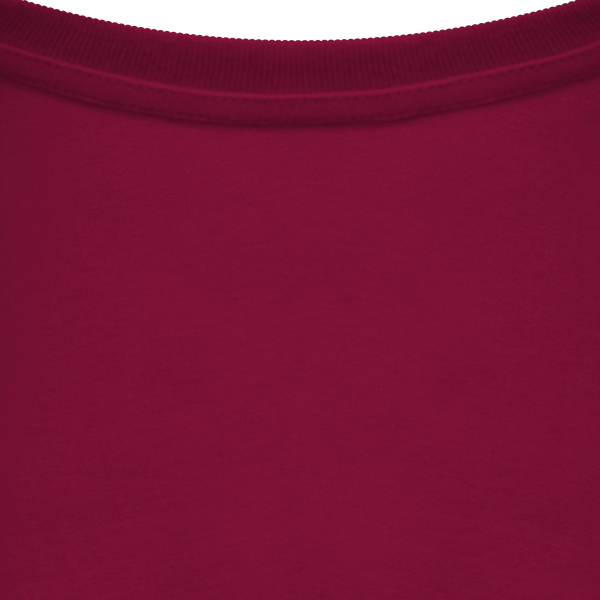 T shirt ecoresponsable unisexe col interieur Hibiscus Red