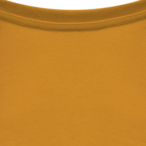 T shirt ecoresponsable unisexe col interieur Curcuma