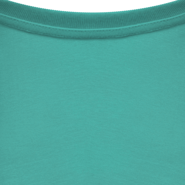 T shirt ecoresponsable unisexe col interieur Gemstone Green