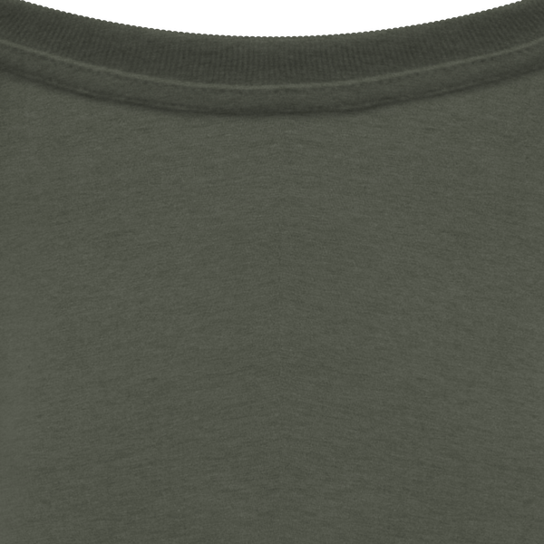 T shirt ecoresponsable unisexe col interieur Organic Khaki