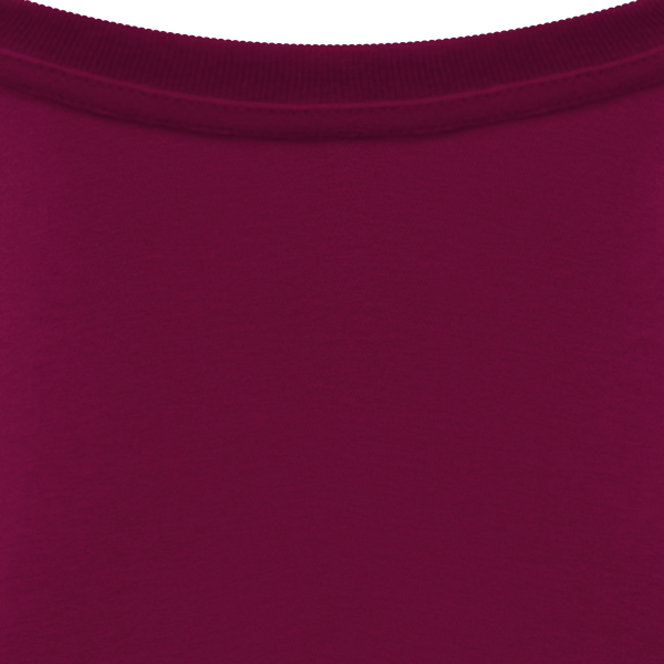 T shirt ecoresponsable unisexe col interieur Cherry Purple
