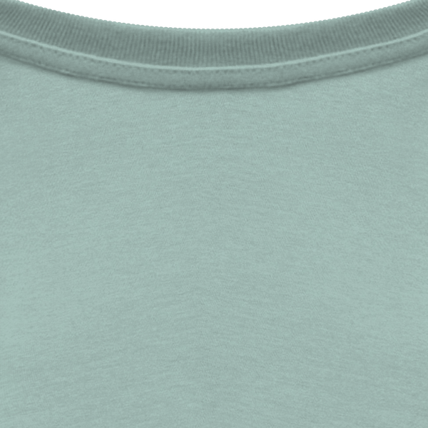 T shirt ecoresponsable unisexe col interieur Jade Green