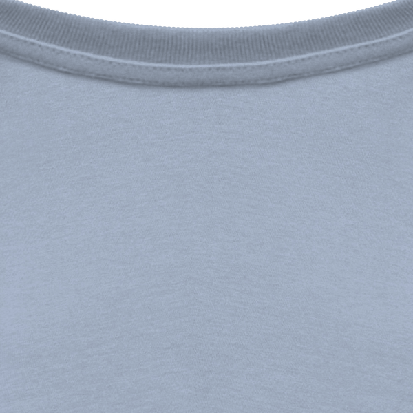 T shirt ecoresponsable unisexe col interieur Aquamarine
