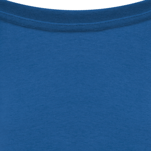 T shirt ecoresponsable unisexe col interieur Sea Blue