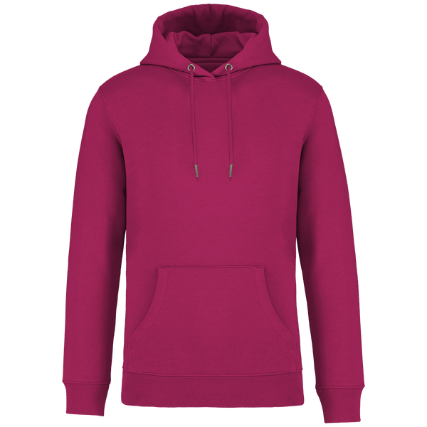 Sweat-Shirt Capuche Unisexe Bio | Coton Biologique Et Polyester Recyclé | Impression Et Broderie Cherry Purple