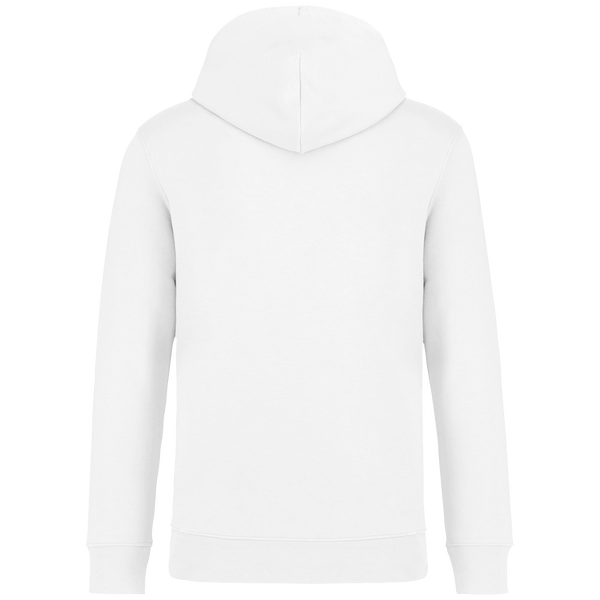 Sweat capuche unisexe bio dos White