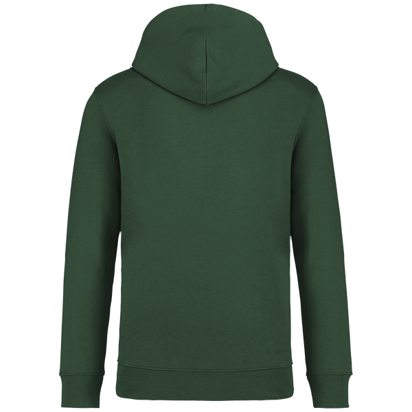 Sweat capuche unisexe bio dos Forest Green