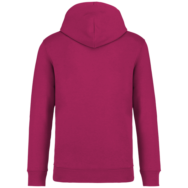 Sweat capuche unisexe bio dos Cherry Purple