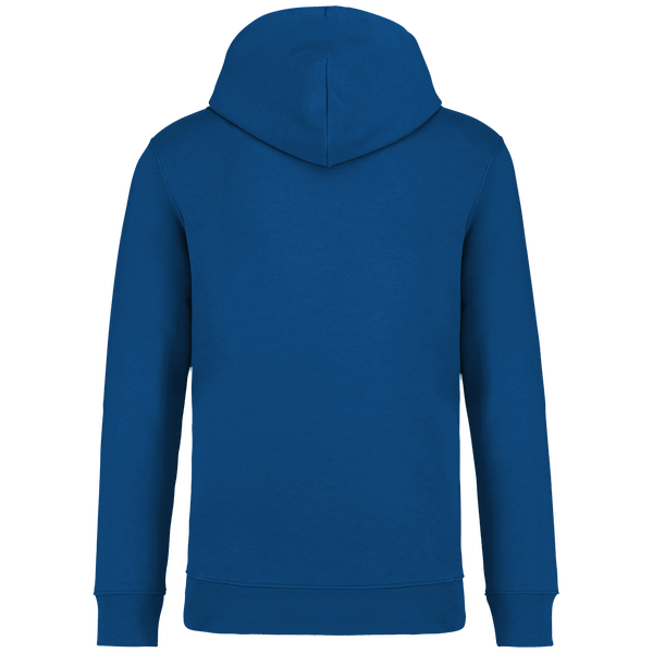 Sweat capuche unisexe bio dos Sea Blue