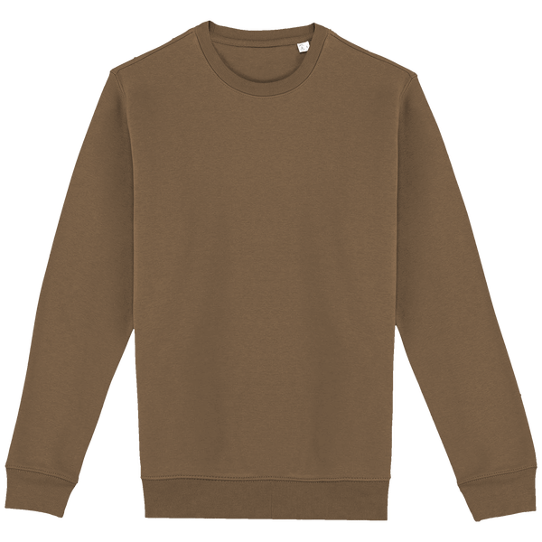 Umweltfreundlicher Unisex-Rundhals-Sweatshirt | Bio-Baumwolle Und Recyceltes Polyester | Stickerei Und Druck Dark camel