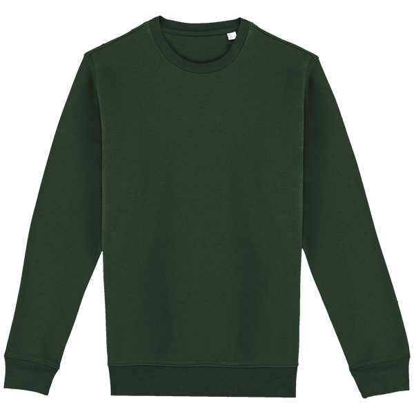 Umweltfreundlicher Unisex-Rundhals-Sweatshirt | Bio-Baumwolle Und Recyceltes Polyester | Stickerei Und Druck Forest Green