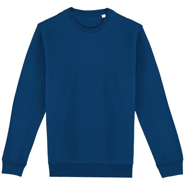 Umweltfreundlicher Unisex-Rundhals-Sweatshirt | Bio-Baumwolle Und Recyceltes Polyester | Stickerei Und Druck Sea Blue